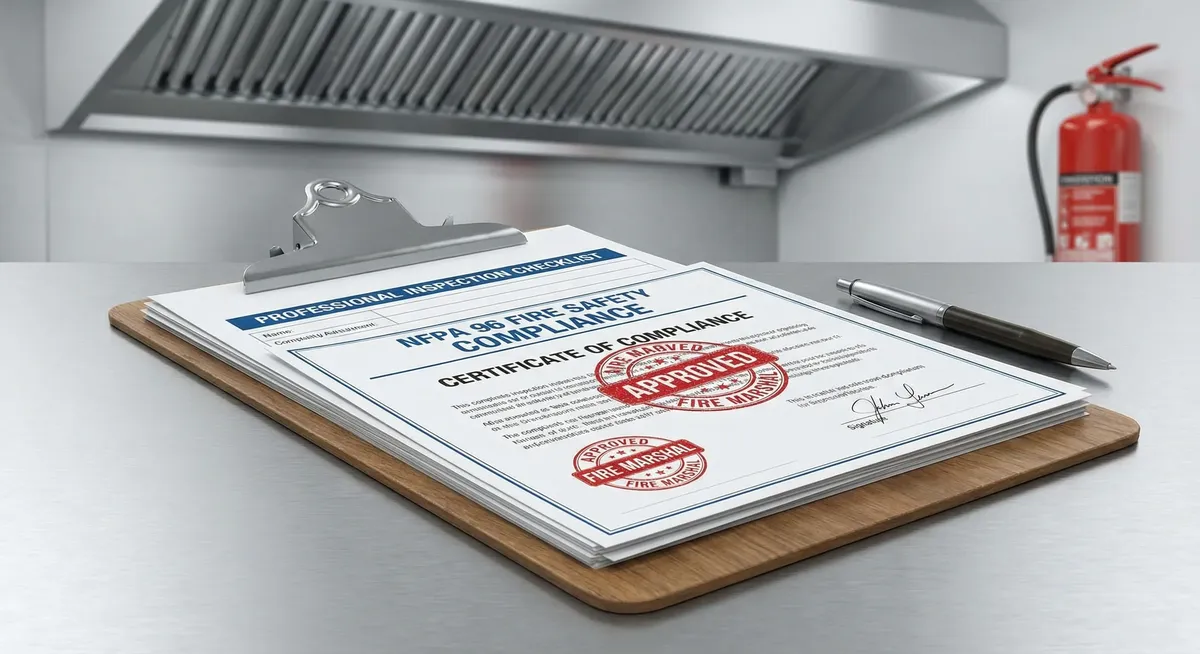 Fairfax hood cleaning compliance documentation, service records, and inspection paperwork